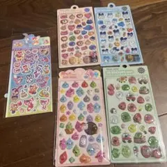 たまごっち　3Dステッカー　シール　しずくちゃん　ぷくぷくシール　ステラルー5点