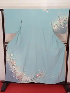 ［付下げ］中古品　一つ紋　家紋に黄ばみ有り　K-186