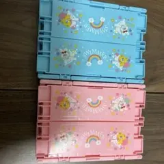 SWIMMER 折りたたみコンテナ 2個セット ピンク ブルー