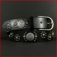 ベルト スタッズ コンチョ レザー バックル アメカジ ヴィンテージグランジ古着