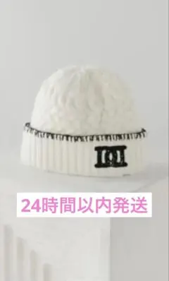 ダーリッチ darich DDロゴバスケットニットビーニー WHT ニット帽