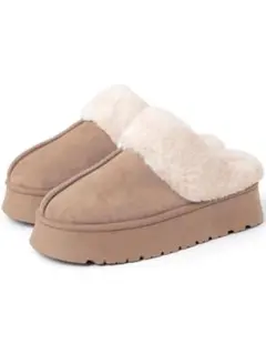 厚底ムートンスリッポン[zr1089]