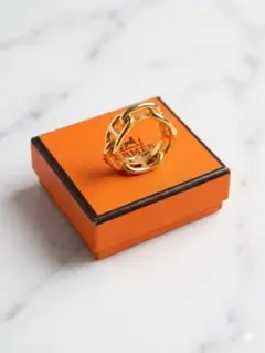 HERMES スカーフリング ゴールドカラー