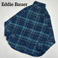 【極上】Eddie Bauer アウトドア　タータンチェック　ネルシャツ 美品