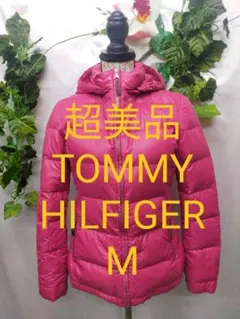 超美品 トミーヒルフィガー ダウンジャケット M レディース ローズピンク