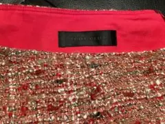 9号SCOT CLUB 赤系ミックスツイードミニスカート⭐︎デート服⭐︎クリスマス