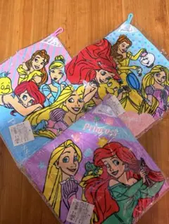 ディズニープリンセス ループ付タオル 3枚セット