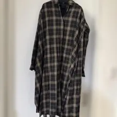 スピックアンドスパン　チェック柄　シャツワンピース