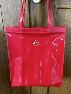 Kitamura2 キタムラ2 エナメル調　トートバッグ　赤YOKOHAMAのサムネイル