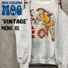 USA製《古着》ヴィンテージ カレッジ アメフトチーム スウェット メンズXL