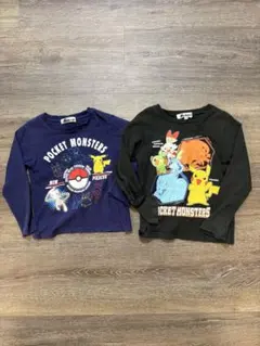 ポケットモンスター 長袖カットソー 120cm 2枚セット ロンT