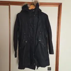 Coen ブラック モッズコート Lサイズ