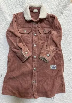 ブリーズ100cmコーデュロイワンピース　ファー　秋冬　カジュアル