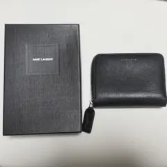 SAINT LAURENT サンローラン ブラック二つ折り財布
