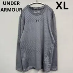 アンダーアーマー　コンプレッション　XL　裏起毛　アンダーシャツ　グレー