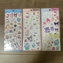 正規品 ぷっくりシール サンリオキャラクターズ マシュマロシール ３種セット