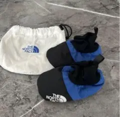 THE NORTH FACE ベビー靴下 黒/青 収納袋付き