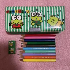 レトロ　昭和　けろけろけろっぴ　色鉛筆