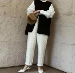 【完売品】マチャット⭐️ MACHATT ウールライクフォルムベスト 3090055517537880_01_0173w.jpeg