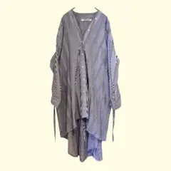 HERNCIA ストライプ 長袖シャツ オーバーサイズ