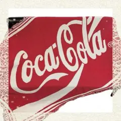 コカコーラ　ビッグロゴ　ラグ　ソファーカバー 120×178