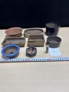 盆栽鉢 8点セット 植木鉢 ミニ盆栽鉢