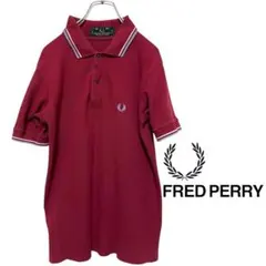 FRED PERRY フレッドペリー ポロシャツ 英国製 38インチ　訳ありのサムネイル
