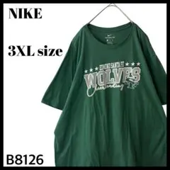 海外規格 NIKE ナイキ カレッジ チームロゴ Tシャツ グリーン 緑 3XL