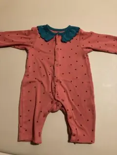 いちご柄ロンパース 60-70