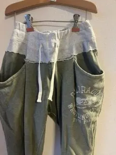 DENIM DUNGAREE カーキ ロングパンツ 150cm