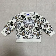 ディズニーフレンズ　100cm 長袖トレーナー　スウェット　総柄　トップス