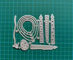 カッティングダイ　ろうそくと風船