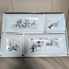 ぽけもん戯画 四角皿4枚セット ポケットモンスター　ポケモンセンター