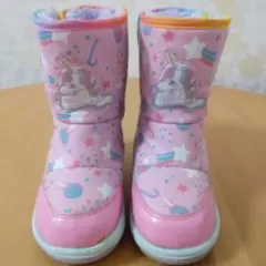 ユニコーン柄スノーブーツ　19.0㎝ 記名あり　通学用　雪遊び　冬休み
