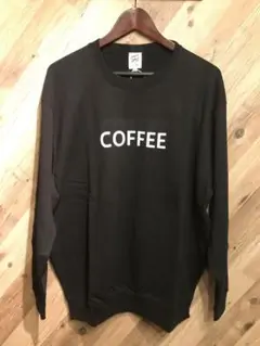 スウェット　coffeeロゴ　黒　ＸＬ　新品　オーバーサイズ