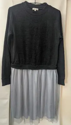 ロングワンピース 3can4on サンカンシオン チュール Lサイズ