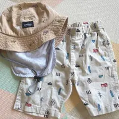 animal ハット ハーフパンツ セット　アカチャンホンポ　西松屋