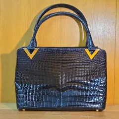 JRA認定 YAMAGUCHI ハンドバッグ クロコ レザー バイカラー JRA認定 YAMAGUCHI ハンドバッグ クロコ レザー バイカラー - メルカリ