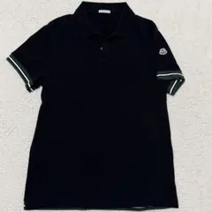 MONCLER 半袖ポロシャツ ブラック Lサイズ - メルカリ