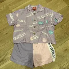 BABY DOLL 90サイズ シャツ・ショートパンツセット