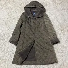 美品　ジュンコシマダ　PART2 キルティングコート　裏ボア　フード付き