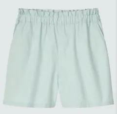 子供服 UNIQLO 140 イージーショートパンツ ライトグリーン