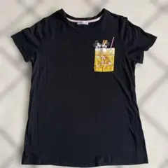 ディズニー ミッキー＆ミニー Tシャツ ブラック　3L size