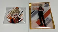 僕のヒーローアカデミア　CAMERA‼︎ 爆豪勝己　缶バッジ＆ビジュアルプレート