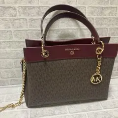 MICHAEL KORS ハンドバッグ ブラウンバーガンディ ギフト エレガント