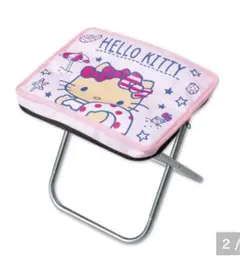 希少　平成レトロ　サンリオキティーちゃん 折りたたみチェア　収納ケース付き 希少 平成レトロ サンリオキティーちゃん 折りたたみチェア 収納