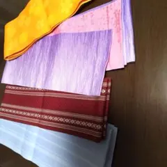 半幅帯☆4セット 多色 ストライプ