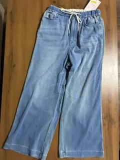 WORKMAN WEMOTION デニムイージーワイドパンツ ブルー Mのサムネイル