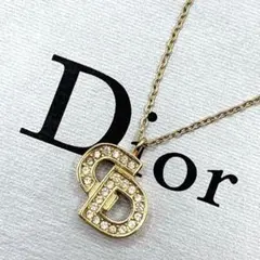 美品 オールド Dior ディオール ヴィンテージ CD ストーン ゴールド