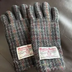 Harris Tweed チェック柄手袋